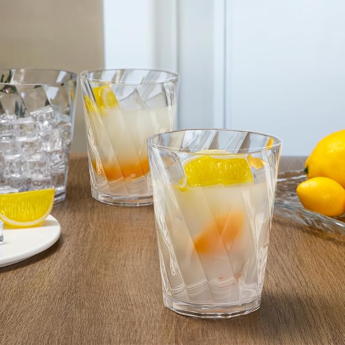 LemonRoad 12 Pack Reusable Plastic Drinking Glasses Set - 20oz & 13.5oz - Image 5