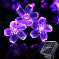 ITICdecor Outdoor Solar Flower String Lights Waterproof 50 LED Fairy Light by ITICdecor