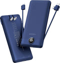 VEGER Portable Charger with Built-in AC Plug and Cables, All in One 10000mAh by VEGER