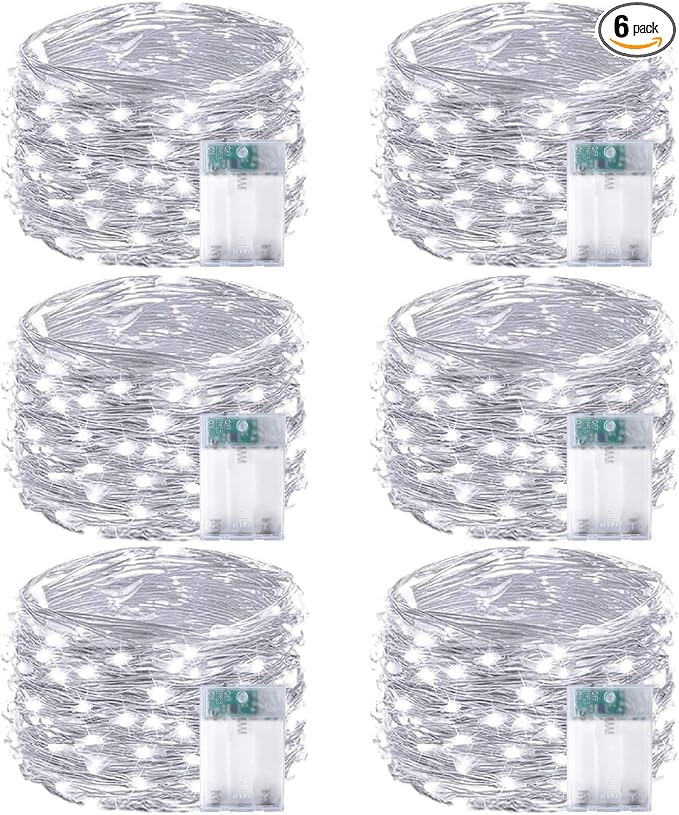 6-Pack Fairy Lights Battery Operated by EXF