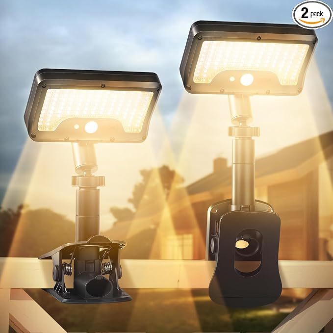 Clip On Solar Lights Outdoor by SunlightEncounter