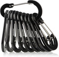 Booms Fishing CC5 Multi-Use Carabiner Clips, 10 Pack 2.3"/ 3.1" Caribeener Clips by BoomsFishing