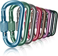 Craebuer Carabiner, 2 inch D-Ring Locking Carabiner Clip, Snap Hook Sport by Craebuer