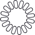 16 Pcs Carabiners Clip, Oval Shape Cute Carabiner Keychain Clip Aluminum Hook by Unknown