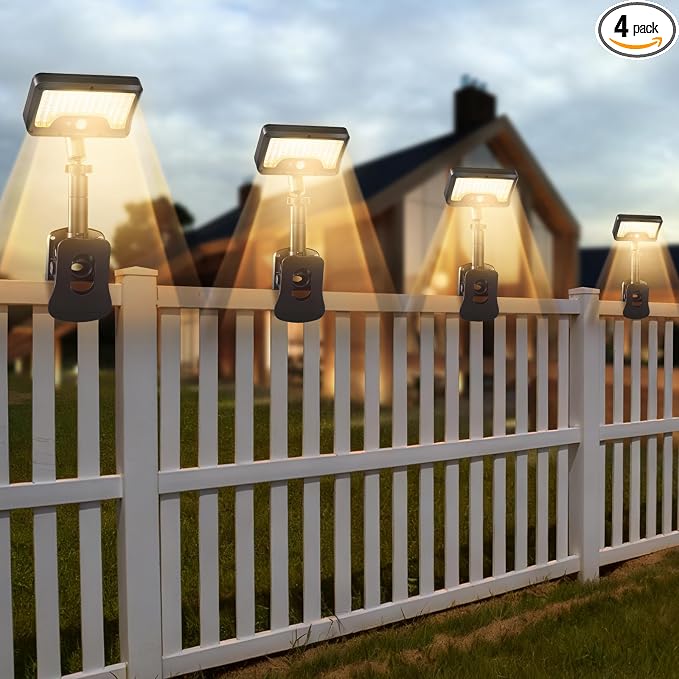 Clip On Solar Lights Outdoor by SunlightEncounter