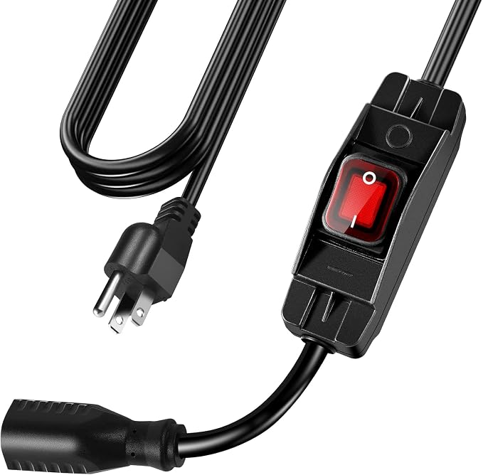 Extension Cord with Switch On/Off Waterproof Switch 3Ft No Plugging and by EasyToOperateLow-CostSolution
