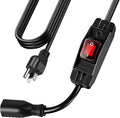 Extension Cord with Switch On/Off Waterproof Switch 10Ft No Plugging and by EasyToOperateLow-CostSolution
