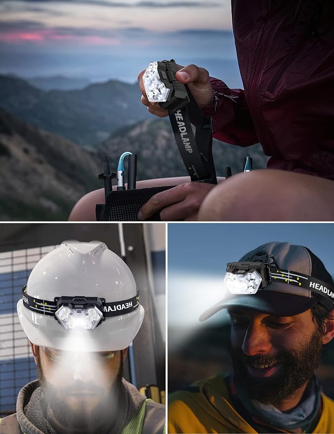 Lsnisni 9 LED Headlamp, 2000 Lumen Super Bright Head Lamp - Image 7