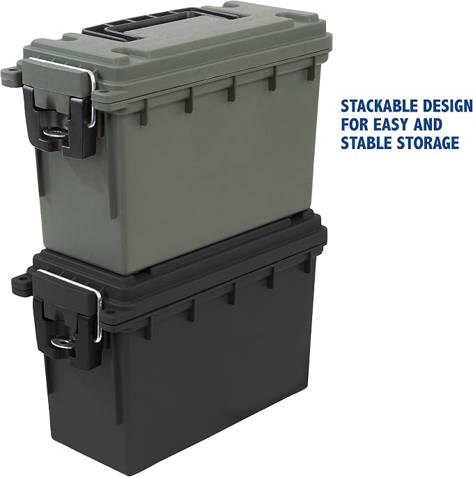Sheffield Ammo Storage Box, .30 Cal Stackable | Water and Dust Resistant | - Image 6