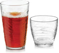 Libbey Orbita Rocks and Tumbler Drinking Glasses Set of 16, Durable Glass Cups by Libbey