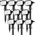nipify 10 Pack Solar Lights Outdoor Waterproof, 3 Modes Motion Sensor Spot by Nipify