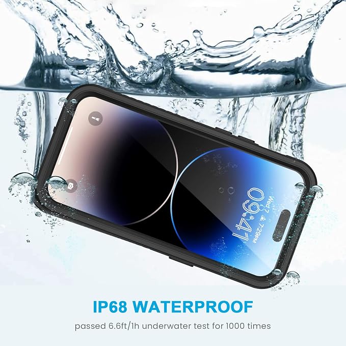 Lanhiem for iPhone 14 Pro Max Case, IP68 Waterproof Dustproof Case - Image 2