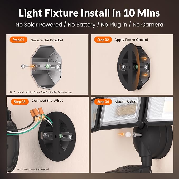 LEPOWER-TEC Zero Blind Spots Outdoor Security Light - Image 9