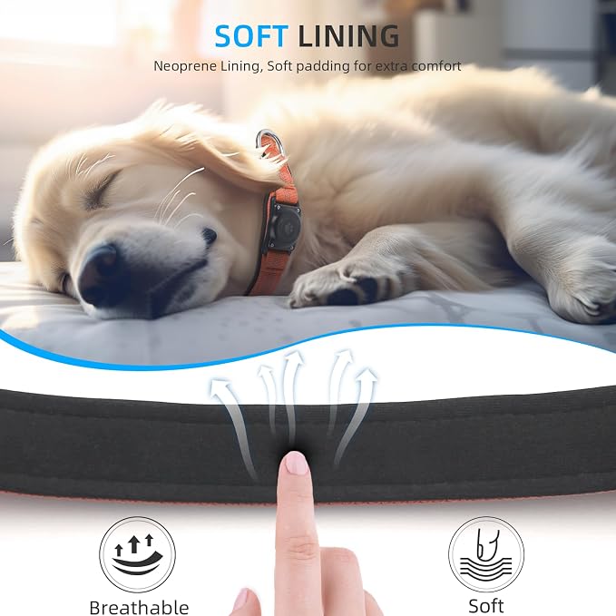 Upgraded AirTag Dog Collar, IP68 Waterproof Air Tag Dog Collar Holder, - Image 5