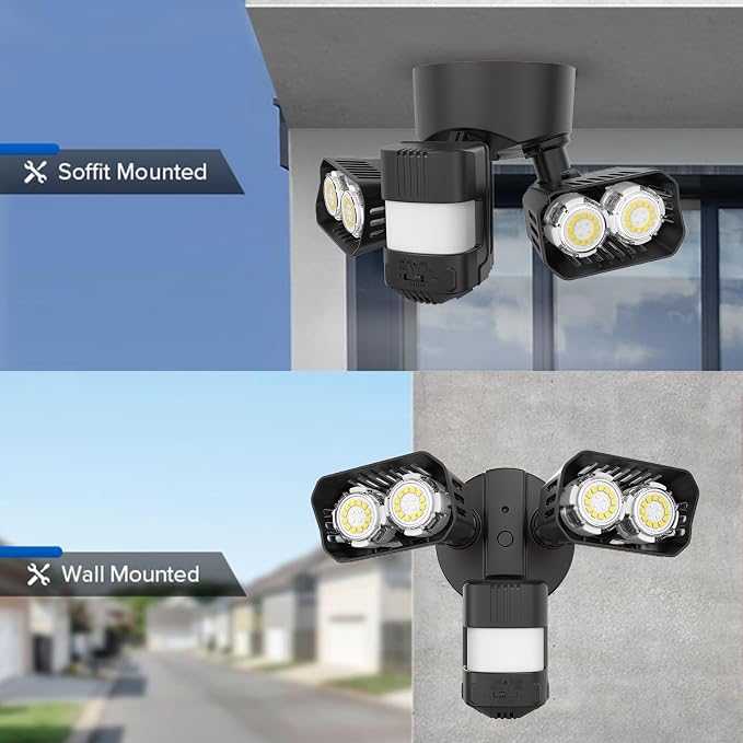 SANSI 28W 3500LM Motion Sensor Outdoor Lights, Outdoor Motion Sensor Light - Image 3