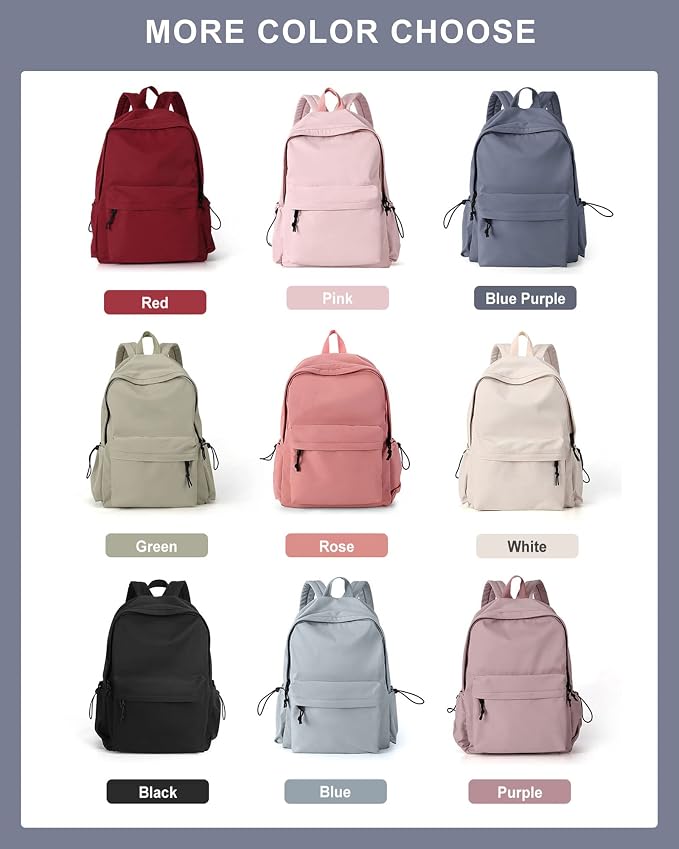BJLFS School Bag Backpack for Women Kids Teens Girls, Small Bookbag College - Image 7