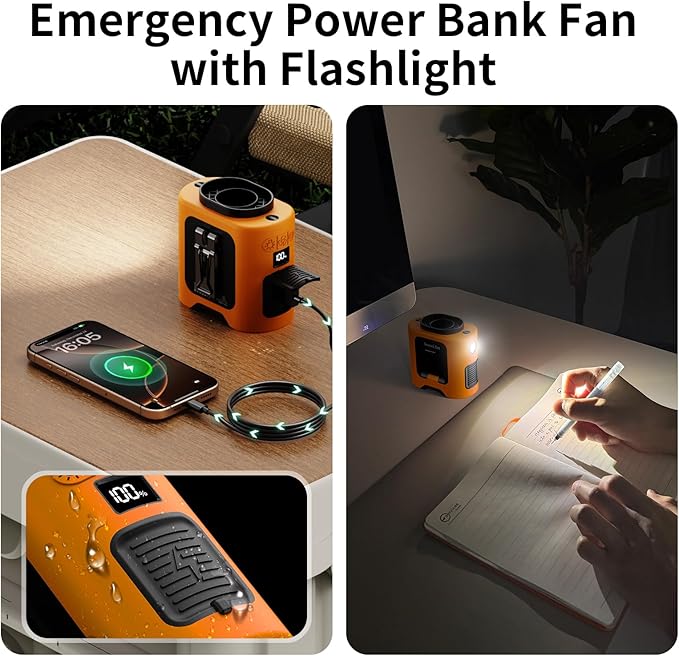 Socool 14500mAh Portable Waist Fan Clip on Belt 360 Rotation Wearable - Image 6