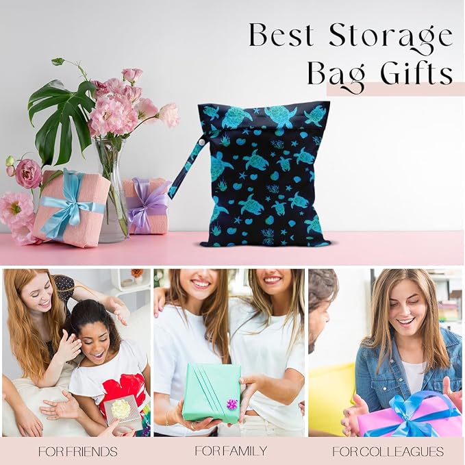 Waterproof Wet Bag for Swimsuit, Travel Beach Wet Dry Bag, Hidden Zipper - Image 6