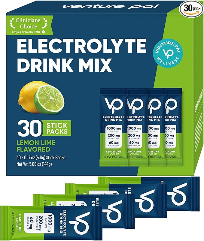 Venture Pal High Sodium Sugar-Free Electrolyte Powder Packets by VenturePal