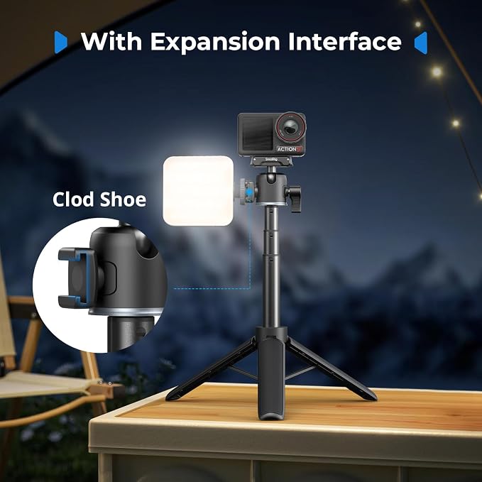 SmallRig Action Camera Selfie Stick Tripod, 7.8-21.6in Extendable, 360° Ball - Image 7