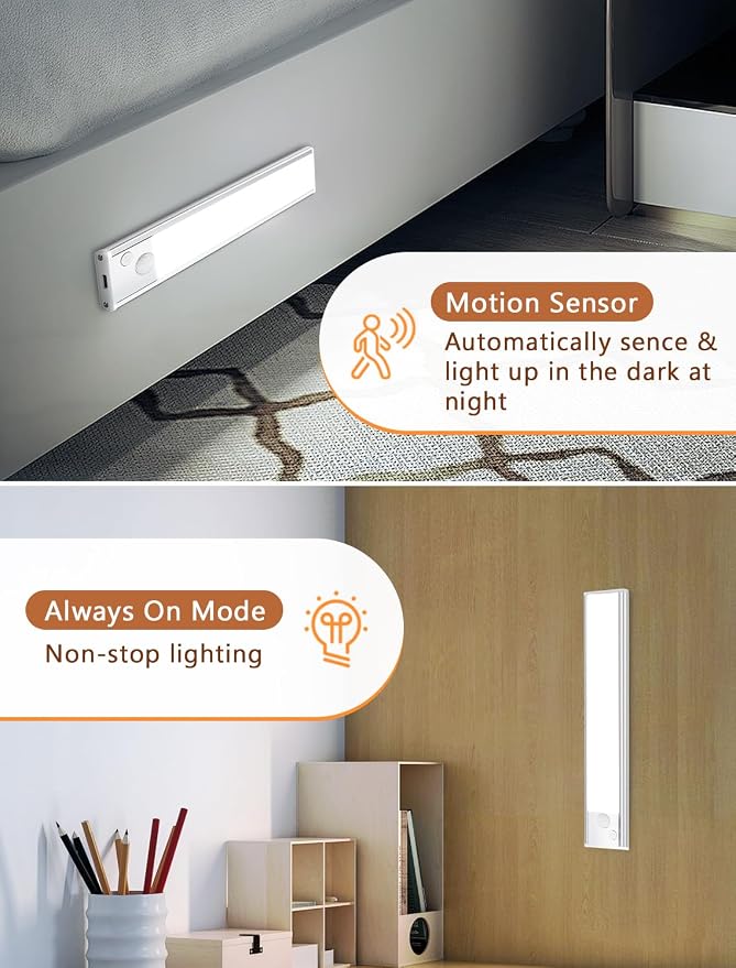 Under Cabinet Rechargeable Lighting: Motion Sensor Dimmable Lights Indoor - Image 5