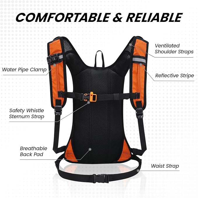 Nepest Hydration Pack Backpack for Women & Men, Lightweight Water Backpack - Image 5