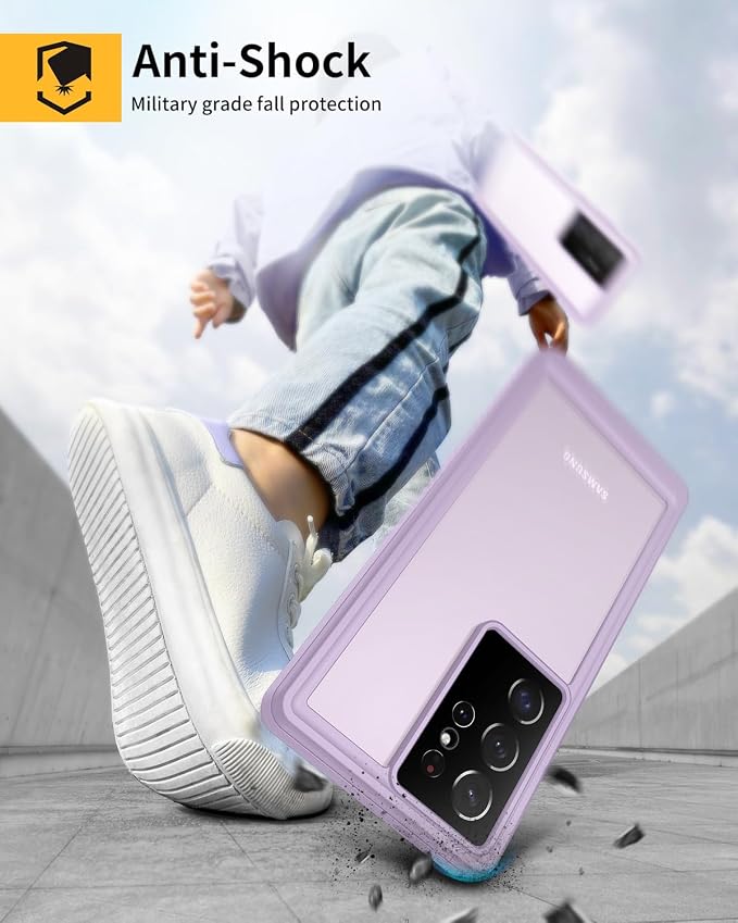 Lanhiem for Samsung Galaxy S23 Ultra Case, IP68 Waterproof Dustproof Case - Image 4