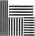 YiwerDer Reusable Fastening Cable Straps and Cable Ties Set 24 Pack, Adjustable by YiwerDer