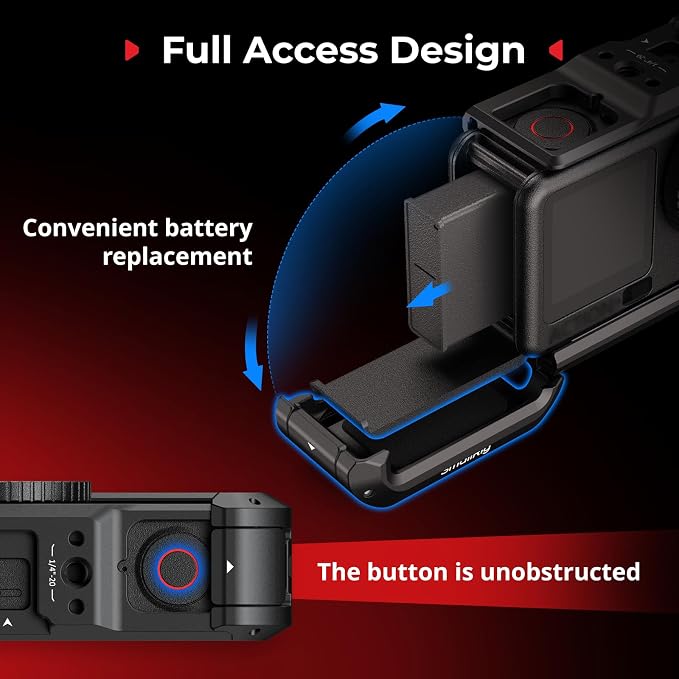 SmallRig Cage for DJI Osmo Action 6, Aluminum Alloy Camera Cage - Image 5