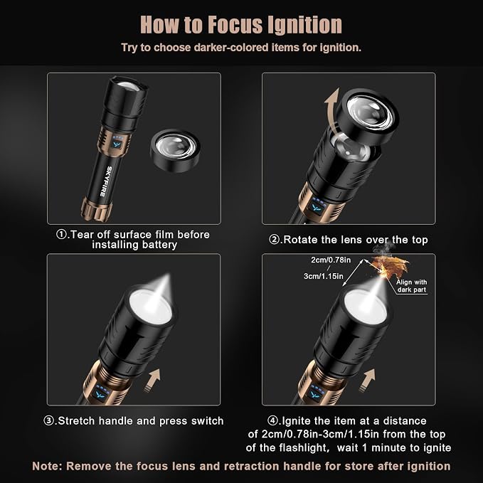 SKYFIRE LED Flashlights High Lumens - Image 2