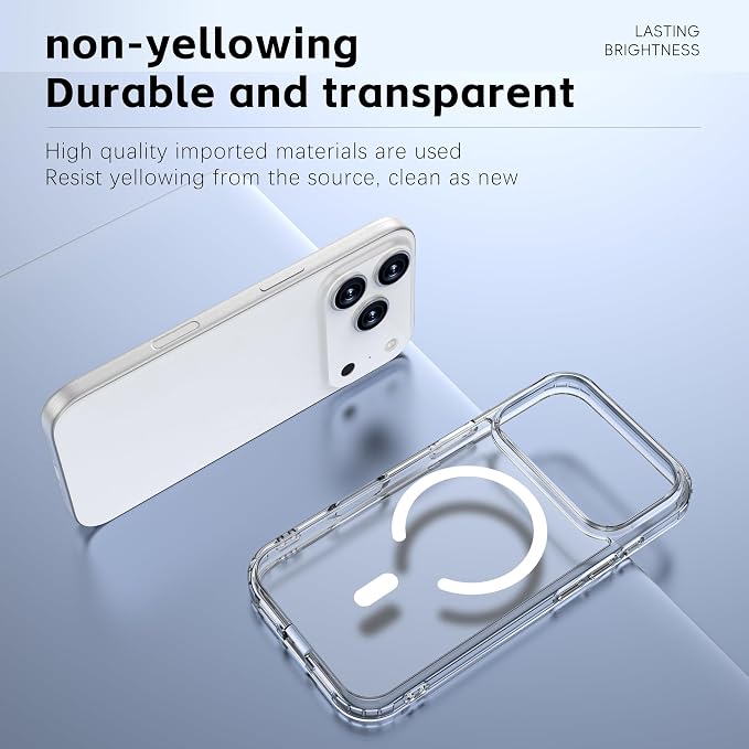 Magnetic Designed for iPhone 17 Pro Max Case Clear - Image 4