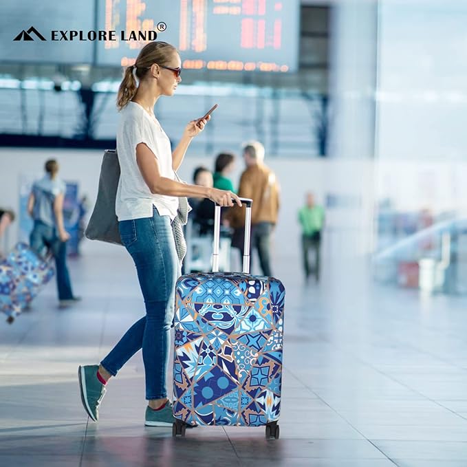 Explore Land Travel Luggage Cover Suitcase Protector Fits 31-32 Inch Case - Image 6