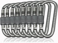 YUCHIYA 8 Pack D-Shape Carabiner Clasp by YUCHIYA