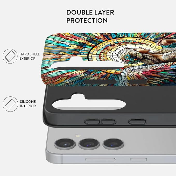 Compatible for Samsung Galaxy S26 Plus 5G Case, Dual Layer Heavy Duty 2 in 1 - Image 2