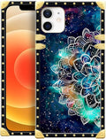 Compatible with iPhone 11 Case, Starry Sky Colourful Mandala Luxury Golden by Unknown