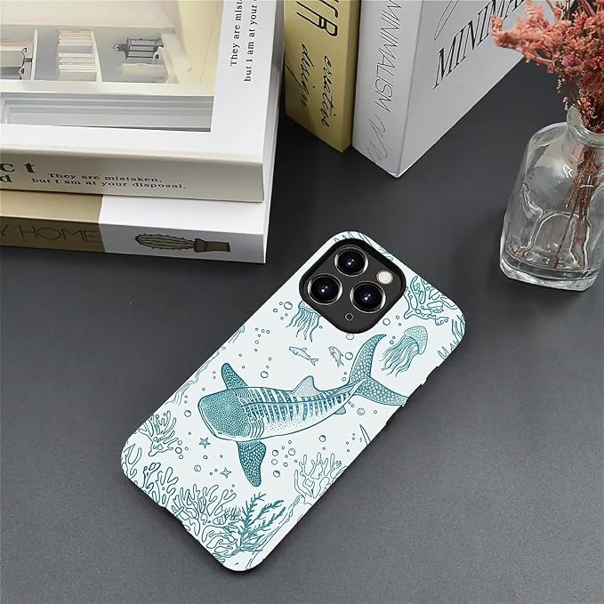 for iPhone 11 Pro Case, HH2 Ocean Whale Shark Hybrid 2 Layer Hard Shell - Image 5