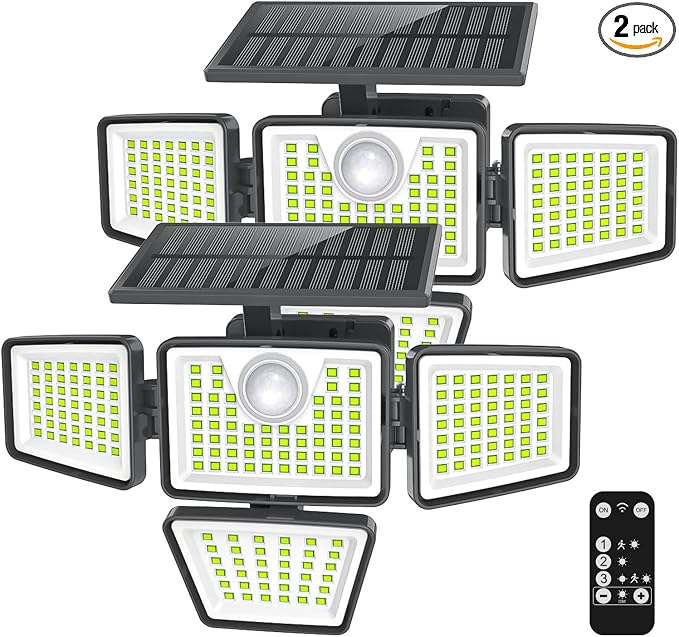 daphino 3000LM Solar Lights Outdoor by ChargebySunLightUpHome