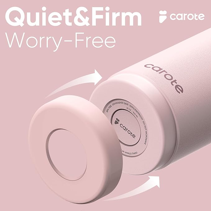 CAROTE 3-Pack Insulated Stainless Steel Water Bottles, Cup Holder Compatible - Image 5