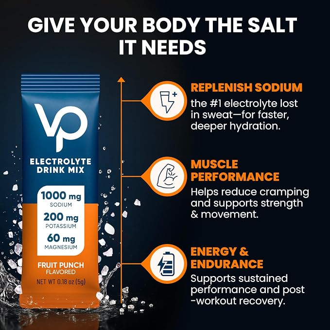 Venture Pal High Sodium Electrolyte Powder Packets | Sugar Free Hydration Drink - Image 6