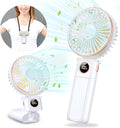 Portable Handheld Fan 5200mAh, USB Rechargeable Foldable Electric Personal by CRISLEX