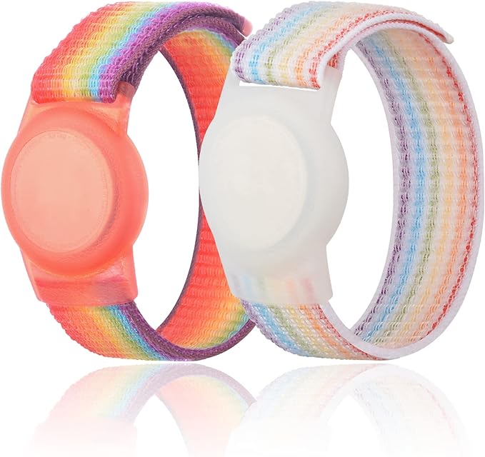Kids Wristband Compatible with Apple AirTag, Protective Case by Qonuiy