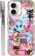 Case for iPhone 16, Cover Holiday Trip World Map Phone Case Design，for Women by Toulas