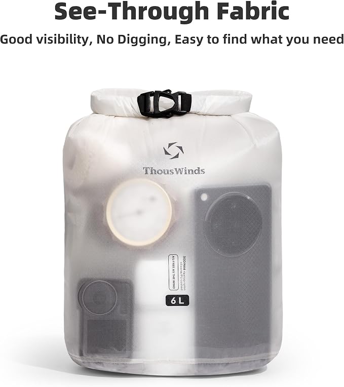 Thous Winds 3L Ultralight Dry Bag, Compact Roll Top Waterproof Pouch - Image 6