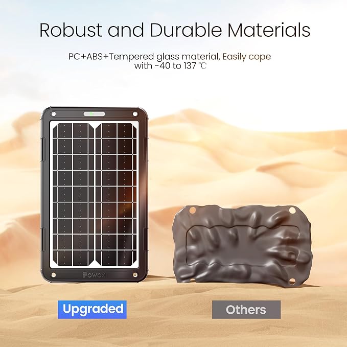 POWOXI 12V Solar Car Battery Charger: 15W Solar Panel Kit Battery Trickle - Image 6