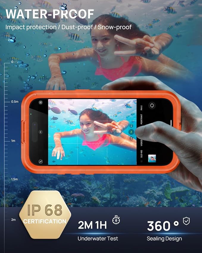 Lanhiem Magnetic for iPhone 17 Pro Case, IP68 Waterproof, Compatible - Image 2