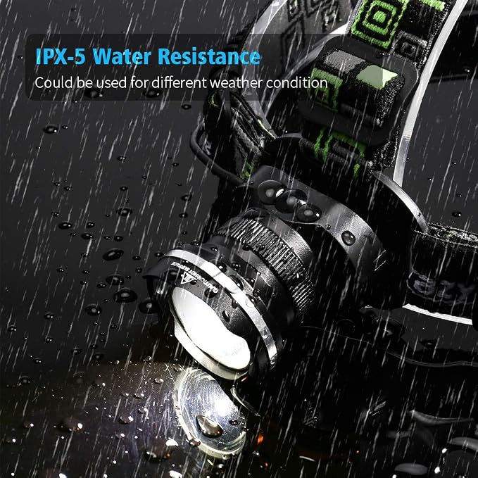 LED Headlamp, Super Bright Headlamp Headlight Flashlight, 3 Modes Zoomable - Image 5