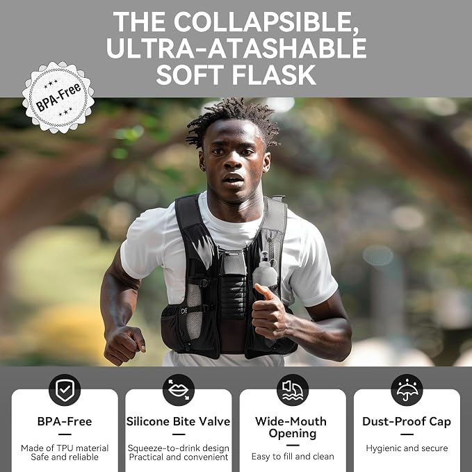 150ml Soft Flask Soft Water Bottle - Image 4