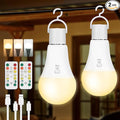 2 Pack Rechargeable Light Bulbs, Battery Operated Light Bulbs by Kimjo