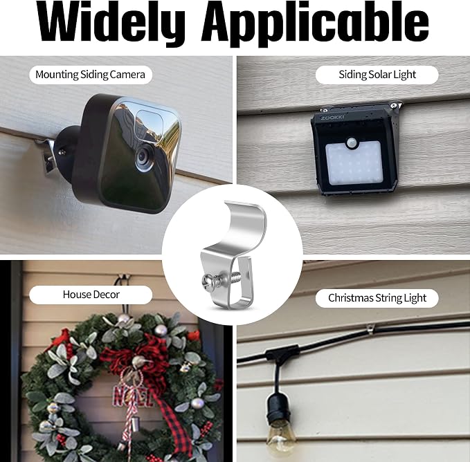 Antimbee 30-Pack Vinyl Siding Hanger, No-Hole Outdoor Camera Mount, - Image 2