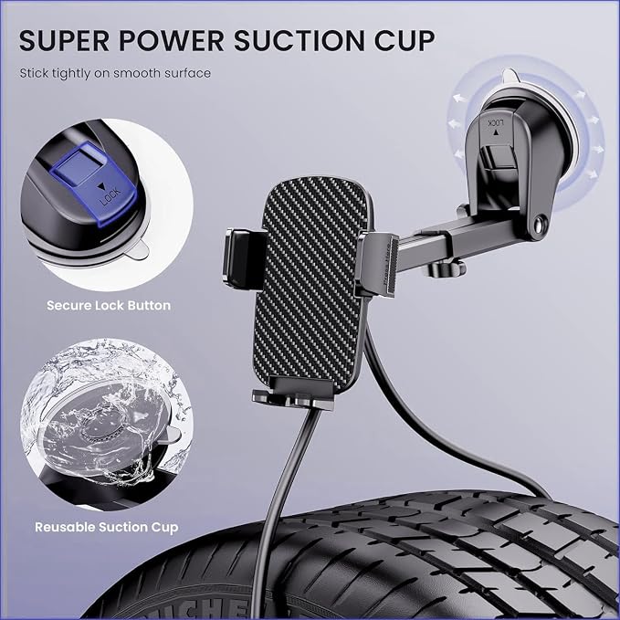 Qifutan Car Phone Holder Mount Phone Mount - Image 2
